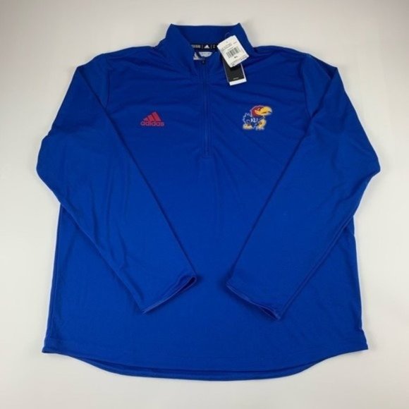 Kansas Jayhawks NCAA Adidas Athletic Pullover - Picture 1 of 5